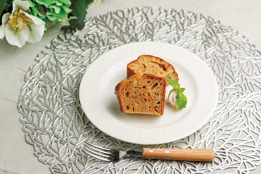 【おやつ】バナナときなこの腸活ケーキ